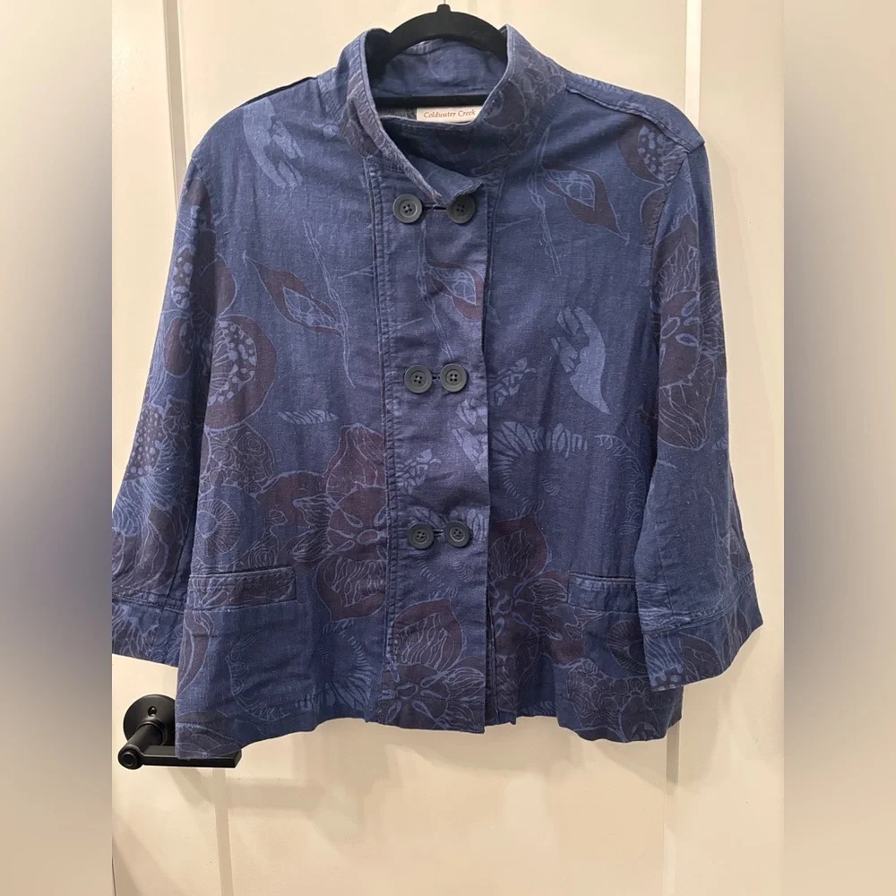 Coldwater Creek lightweight jacket, size petite large - Picture 2 of 6